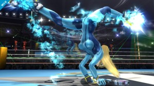 Zero Suit Samus attacks in Super Smash Bros.